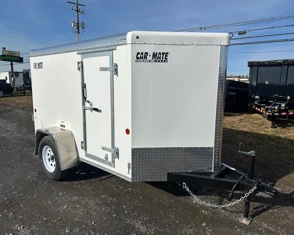 Car Mate 5 x 8 Enclosed Cargo Trailer- V-Nose