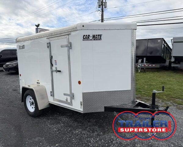 Car Mate 5 x 8 Enclosed Cargo Trailer- V-Nose