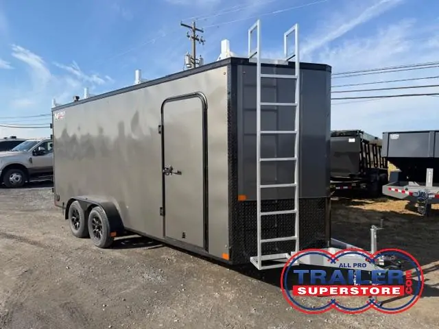 Nitro 7 x 18 Aluminum Enclosed Cargo Trailer- Contractor Package