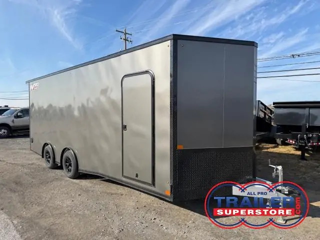 Nitro 8.5 x 22 Aluminum Enclosed Aluminum Car Trailer – V Nose