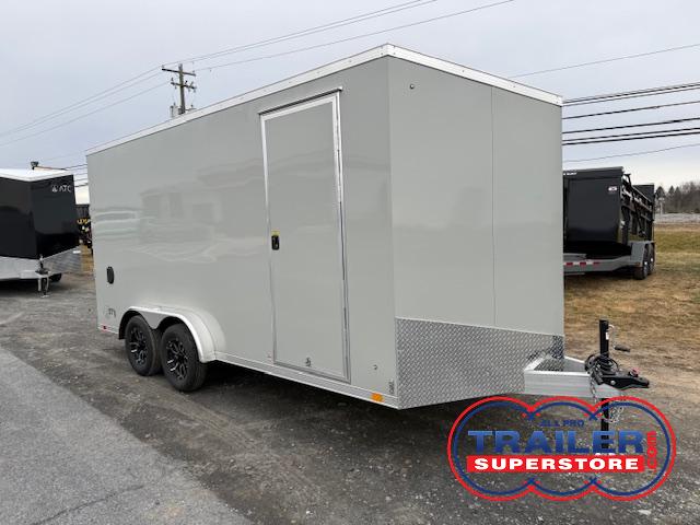 ATC 7.5 x 16 Aluminum Enclosed V-Nose Trailer – Ramp Door