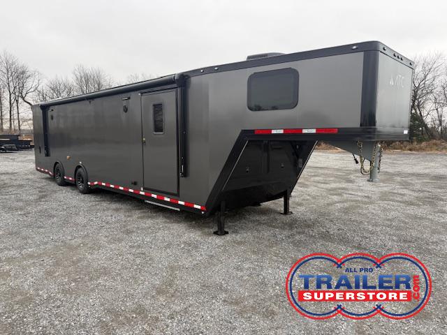 ATC 8.5 x 40 Aluminum Enclosed Gooseneck Car Trailer – Full Bathroom