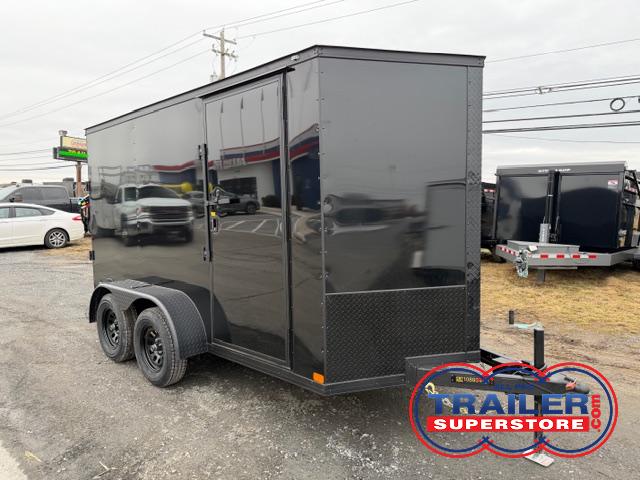 Covered Wagon 6 x 12 Dual Axle Enclosed Cargo Trailer – Black Trim