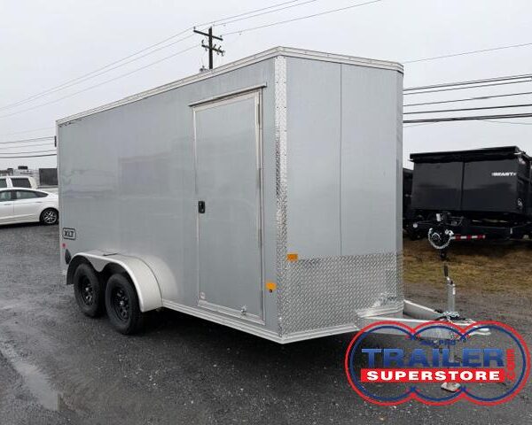 Cargo Pro 7 x 14 V-Nose Aluminum Cargo Trailer - Ramp Door