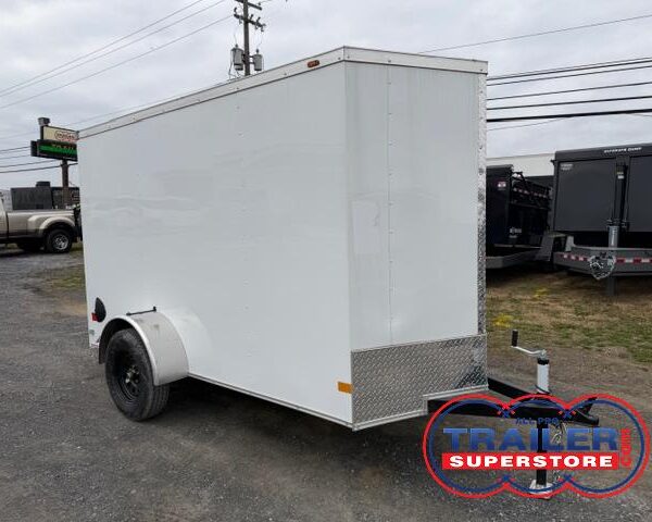 American Hauler 5 x 10 Enclosed V-Nose Cargo Trailer - Barn Door