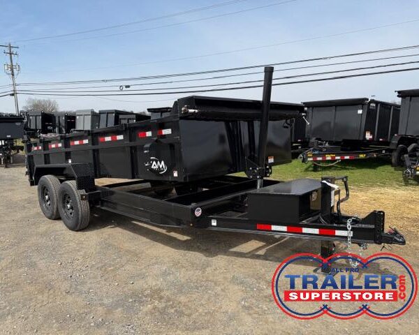 CAM Superline 7 x 16 HD Low Profile Dump Trailer - Telescopic Lift
