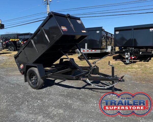 Covered Wagon 4 x 8 Dump Trailer - Barn Doors