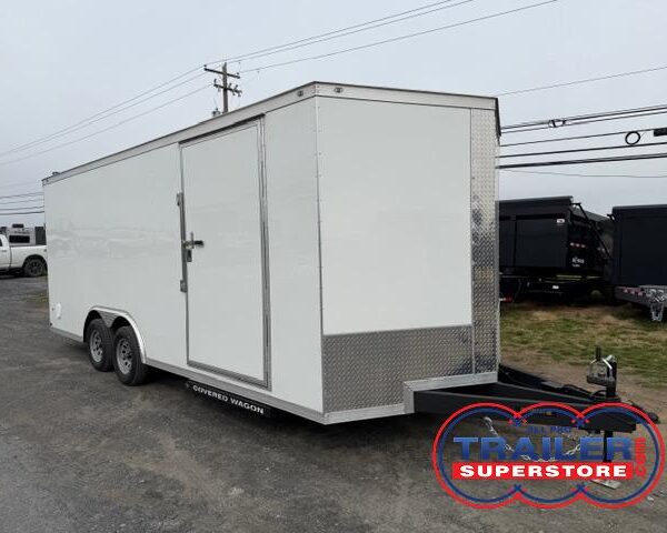 Covered Wagon 8.5 x 20 Enclosed Car Trailer - 6" Added Height