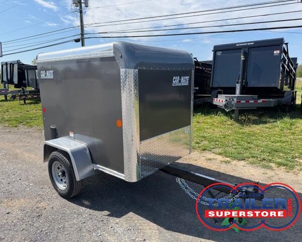 Car Mate 4 x 6 Enclosed Cargo Trailer - Single Rear Door