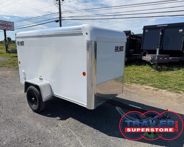 Car Mate 4 x 8.5 Enclosed Cargo Trailer - Single Rear Door