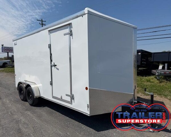Carmate 7 x 16 V-Nose Enclosed Cargo Trailer - Added Height