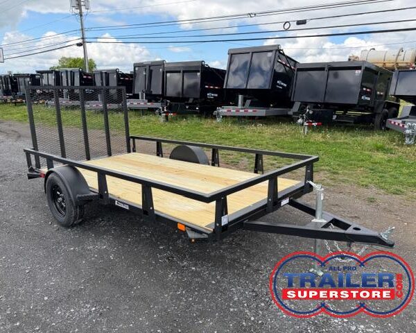 HTC 6 x 12 Landscape Utility Trailer - Rear Landscape Gate