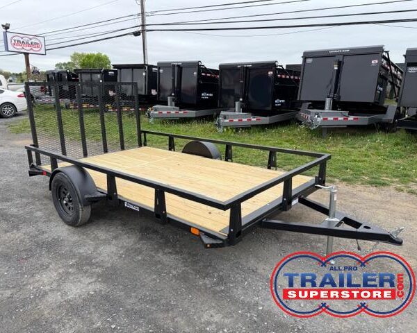 HTC 7 x 12 Landscape Utility Trailer - Rear Landscape Gate