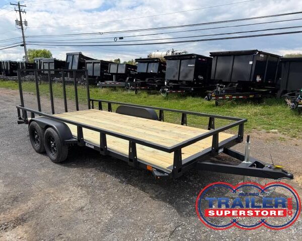 HTC 7 x 16 Landscape Utility Trailer - Tandem Axle