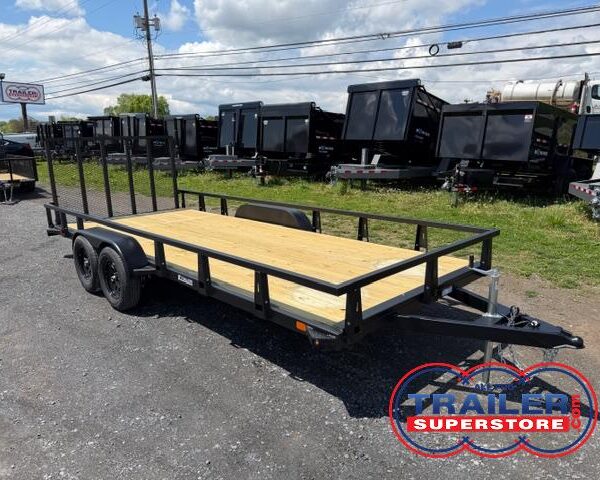 HTC 7 x 18 Landscape Utility Trailer - Tandem Axle
