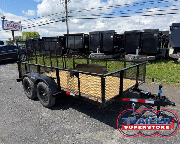 Triple Crown 6 x 12 Landscape Utility Trailer - Mesh Sides