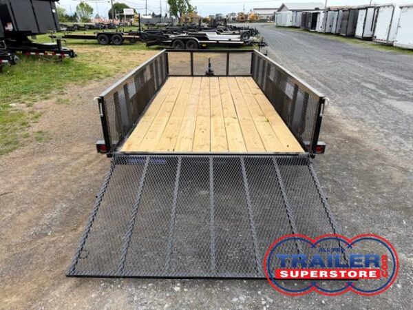 Triple Crown 6 x 14 Landscape Utility Trailer - Mesh Sides