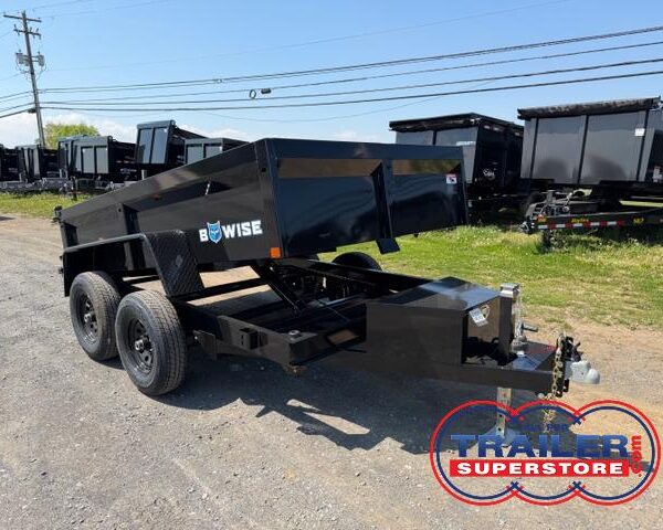 BWise 6 x 10 Low Profile Dump Trailer - Adjustable Coupler