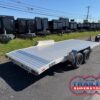 Timpte 7×18 Aluminum Open Car Hauler - Slide Out Ramps