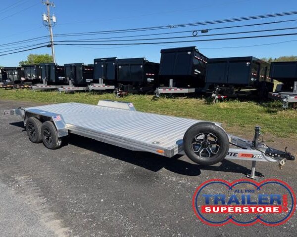 Timpte 7×20 Aluminum Open Car Hauler - Slide Out Ramps