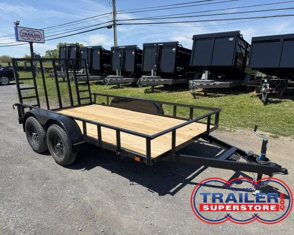 Carry-On 6.4 x 12 Landscape Utility Trailer - Rear Ramp Gate