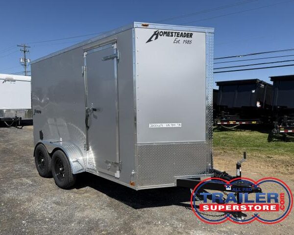 Homesteader 6 x 12 V-Nose Enclosed Cargo Trailer - Barn Doors