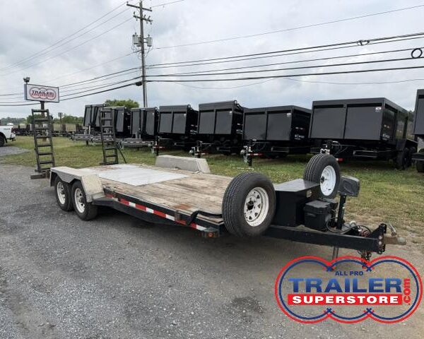 2014 Big Tex 7 x 20 Low Profile Equipment Trailer - Ladder Ramps
