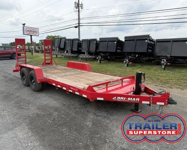 2022 BWise 7 x 18 Equipment Trailer - Heavy Duty Ladder Ramps