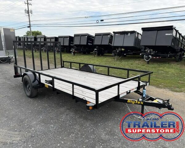 Big Tex 7 x 14 Landscape Utility Trailer - Rear Ramp Gate