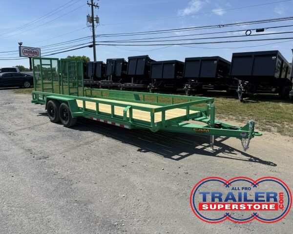 Cam Superline 7 x 20 Landscape Utility Trailer- Split Landscape Gate