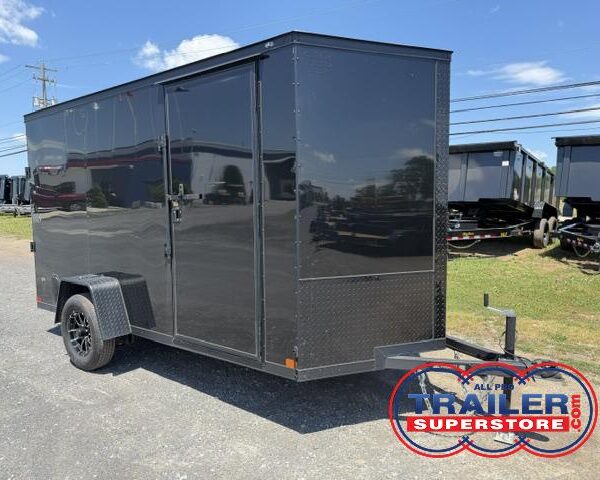 2026 Covered Wagon 6 x 12 Enclosed Cargo Trailer - Black Trim Package