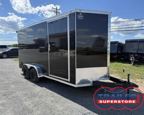 Covered Wagon 7 x 16 Enclosed Trailer - 18" Added Height