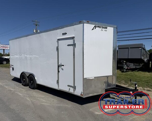 Homesteader 8.5 x 20 Enclosed V-Nose Car Trailer