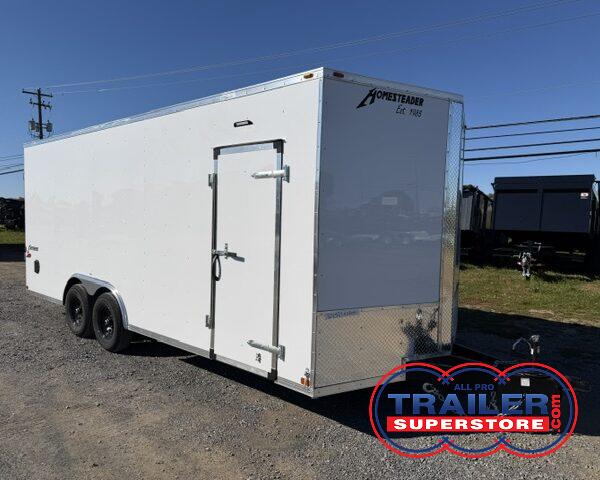 Homesteader 8.5 x 20 Enclosed V-Nose Car Trailer