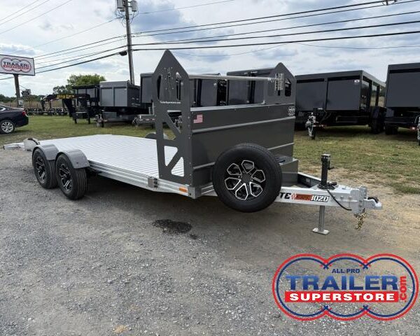 Timpte 7×20 Aluminum Drop Deck Trailer - Stone Shield & Tire Rack