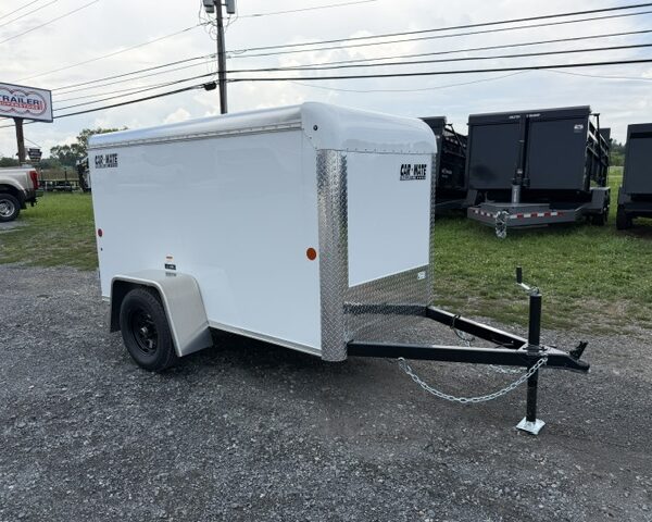 Car Mate 4 x 8.5 Enclosed Cargo Trailer - Ramp Door