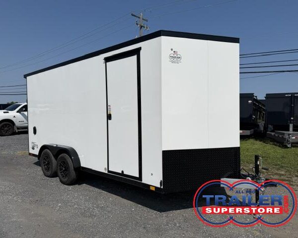 ATC 7.5 x 16 Aluminum Enclosed Cargo Trailer - UTV Escape Door