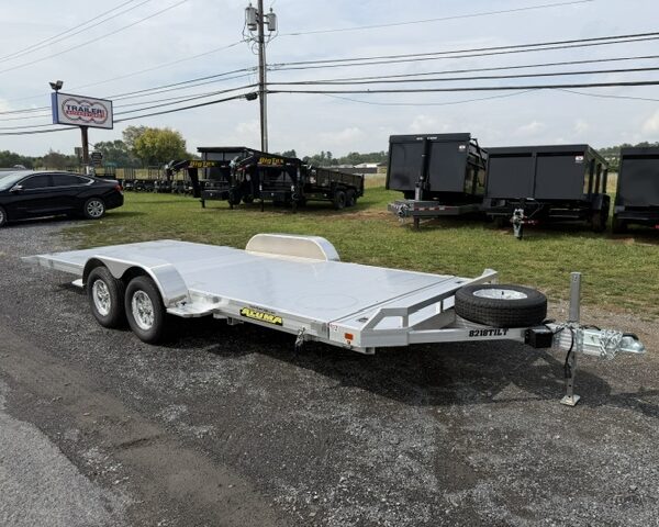 Aluma 7×20 Aluminum Open Car Hauler - Gravity Tilt