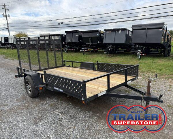 2014 Sure Trac 7 x 12 Landscape Utility Trailer - Side ATV Ramps