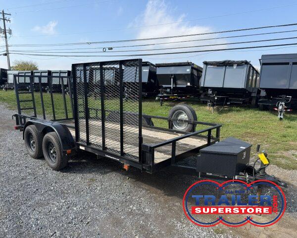 2020 Carry-On 6.4 x 14 Landscape Utility Trailer - Side Ramp