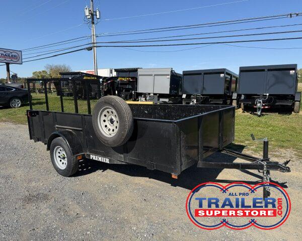 2023 Premier 6.4 x 12 Landscape Utility Trailer - Solid Sides