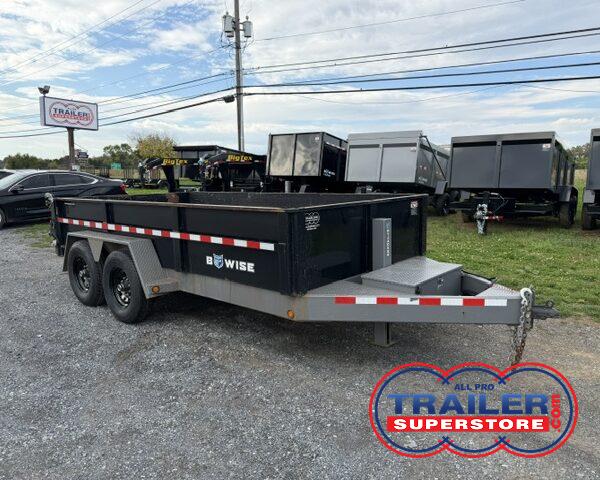 COMING SOON! 2024 BWise 7 x 14 Dump Trailer - Combo Gate With Ramps