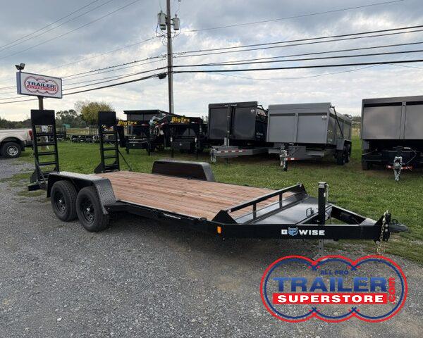 2025 BWise 7 x 16 Low Profile Equipment Trailer - Ladder Ramps