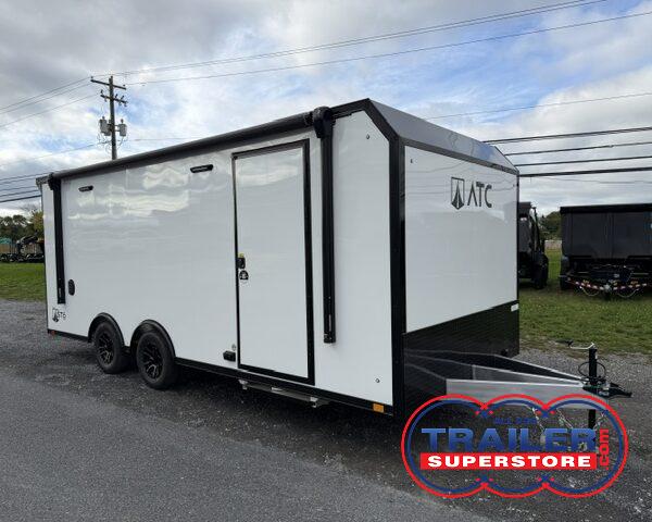 ATC 8.5 x 20 Aluminum Enclosed Car Trailer - Awning